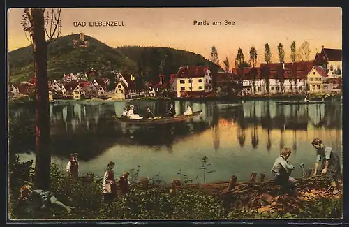 AK Bad Liebenzell, Partie am See