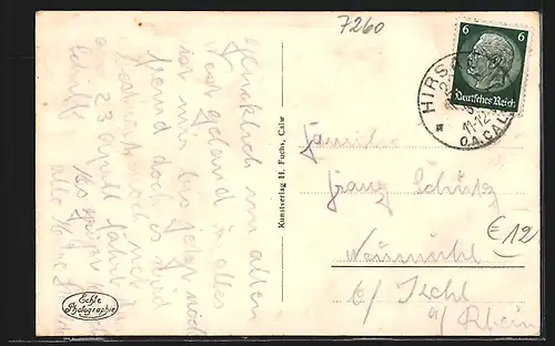 AK Ernstmühl, Ortspartie im Gebirge