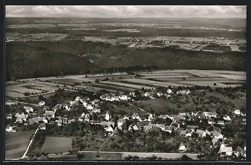 AK Altbulach /Kr. Calw, Ortsansicht mit Fernblick vom Flugzeug aus