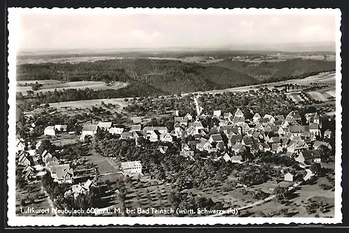 AK Neubulach bei Bad Teinach /Schwarzw., Ortsansicht vom Flugzeug aus