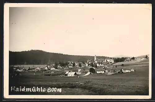 AK Haidmühle, Fernsicht auf die Ortschaft