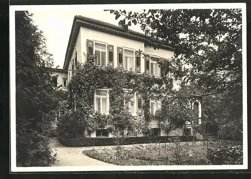 AK Ludwigshafen / Bodensee, Hotel-Pension Fritz Kiehn mit Garten