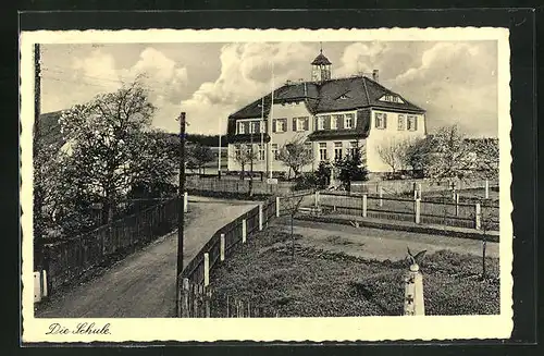 AK Langenbernsdorf, Blick zur Schule