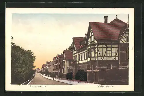 AK Langensalza, Fachwerkhaus in der Kaiserstrasse