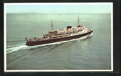AK Dover-Ostend Line Passagierschiff Prince Baudouin