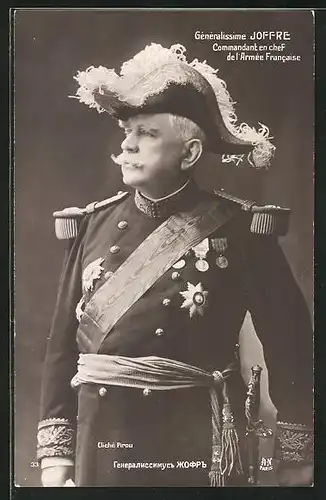 AK Gènèralissime Joffre Commandant en chef de l`Armèe Francaise