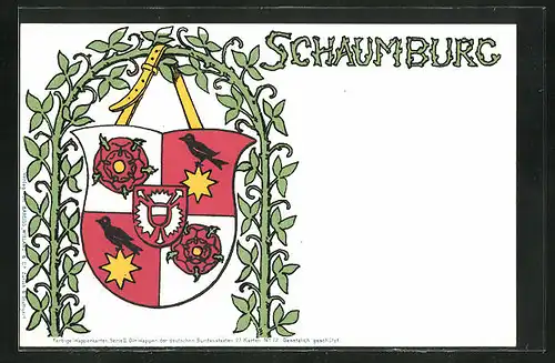 Künstler-AK Schaumburg, Wappen