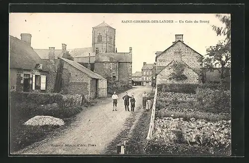 AK Saint-Cormier-des-Landes, Un Coin du Bourg