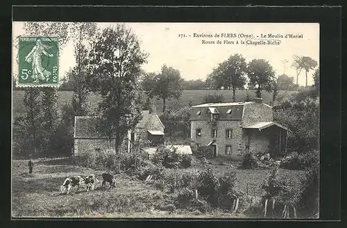 AK Chapelle-Biche, Le Moulin d`Hariel, Mühle