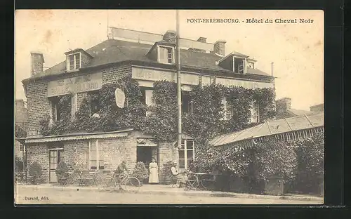 AK Pont-Erambourg, Hôtel du Cheval Noir