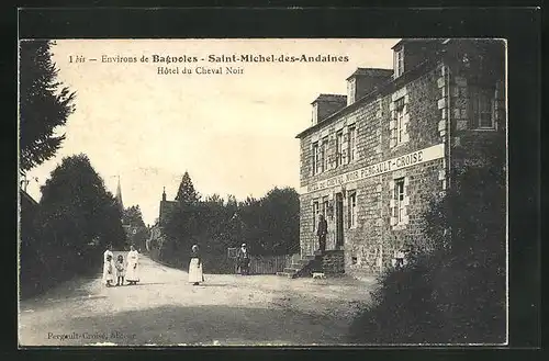 AK Saint-Michel-des-Andaines, Hôtel du Cheval Noir
