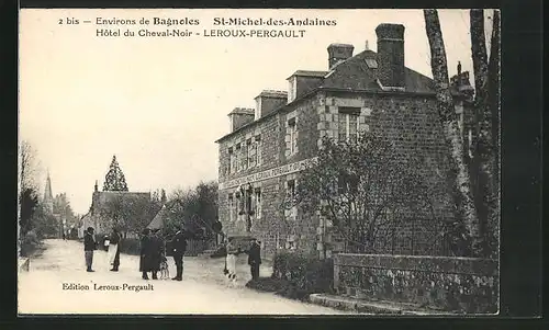 AK St-Michel-des-Andaines, Hôtel du Cheval-Noir, Leroux-Pergault