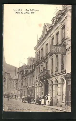 AK L`Aigle, Rue de Bécanne, Hôtel de l`Aigle d`Or