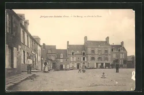 AK Juvigny-sous-Andaine, Le Bourg, Un côté de la Place