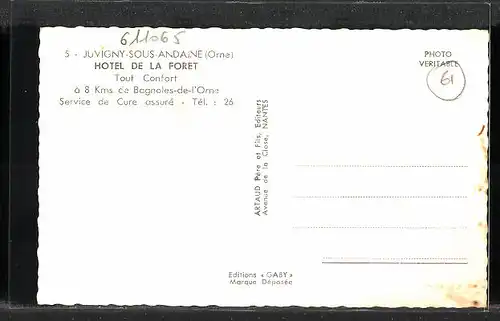 AK Juvigny-sous-Andaine, Hotel de la Foret