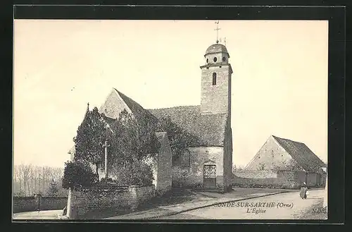 AK Conde-sur-Sarthe, l'Église