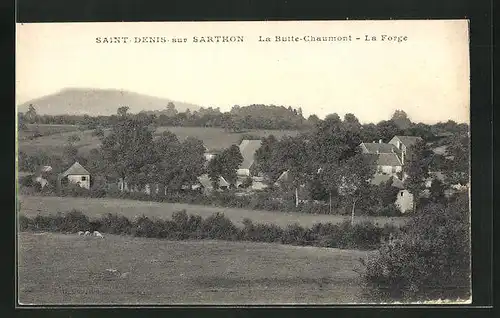 AK Saint-Denis-sur-Sarthon, la Butte-Chaumont, la Forge