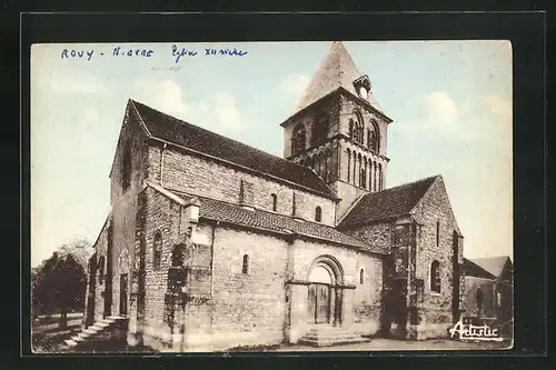 AK Rouy, l`Eglise, Ansicht der Kirche