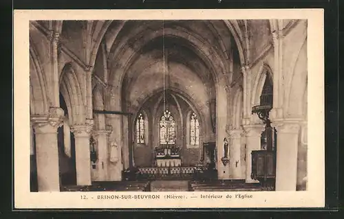 AK Brinon-sur-Beuvron, Intérieur de l`Eglise