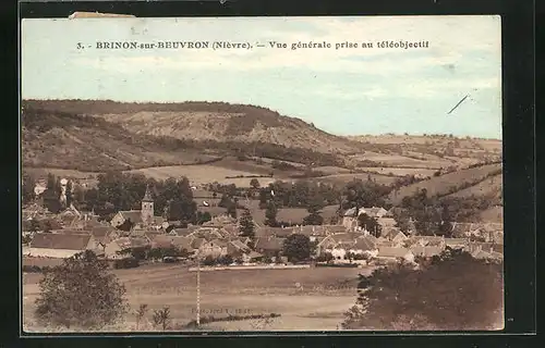 AK Brinon-sur-Beuvron, Vue générale prise au téléobjectif