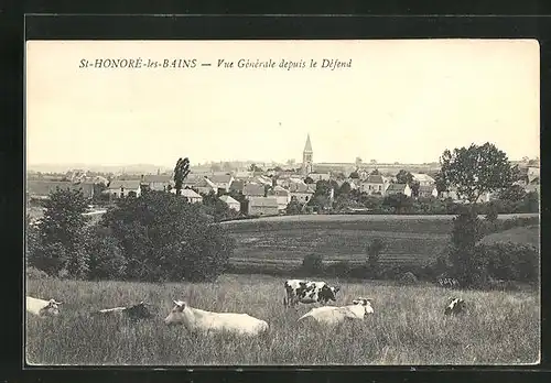 AK St-Honoré-les-Bains, Vue Générale depuis le Défend