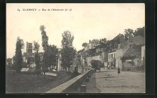 AK Clamecy, Rue de l`Abreuvoir, Strassenpartie