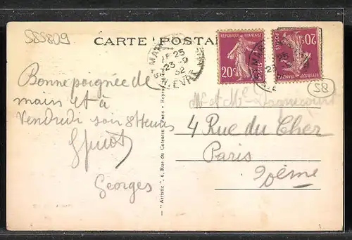 AK Saint-Martin-du-Puy, Vue générale prise au Téléobjectif