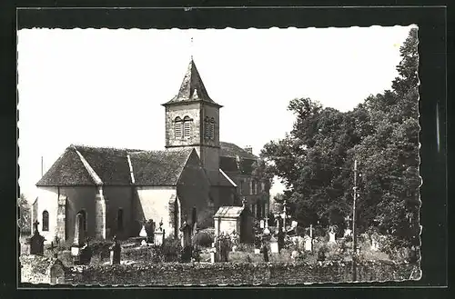 AK Beaumont-Sardolle, Eglise romane, Clocher de 1840