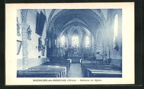 AK Bazoche-du-Morvan, Interieur de l`Eglise