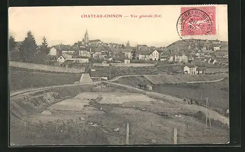 AK Chateau-Chinon, Vue generale (Est)
