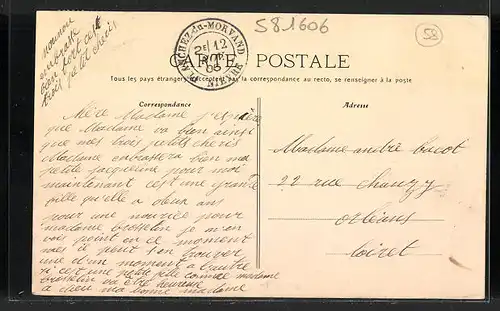 AK Chateau-Chinon, Vue generale (Est)