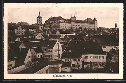 AK Günzburg a. D., Teilansicht bei Tag