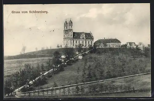 AK Schönenberg, Ortsansicht mit Kirche