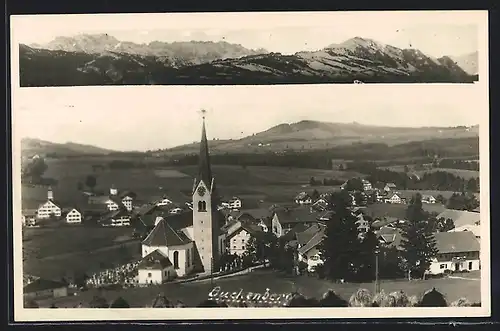 AK Buchenberg, Ortsansicht mit Kirche