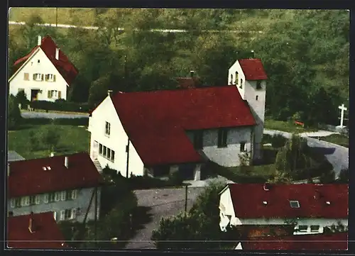 AK Wernau /Necker, An der Evangelischen Kirche