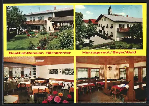 AK Herzogsreut /Bayer. Wald, Gasthof-Pension Hörhammer