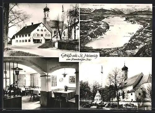 AK St. Heinrich am Starnberger See, Gasthof zur Fischerrosl