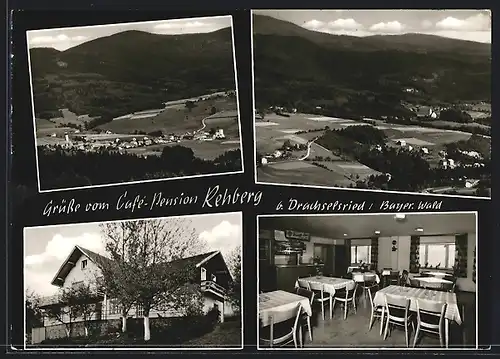 AK Drachselsried /Bayer. Wald, An der Café-Pension Rehberg
