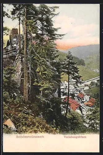 AK Schönmünzach, Verlobungsfelsen