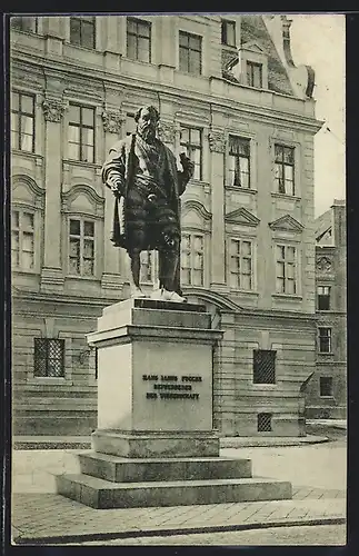 AK Augsburg, Fugger-Denkmal