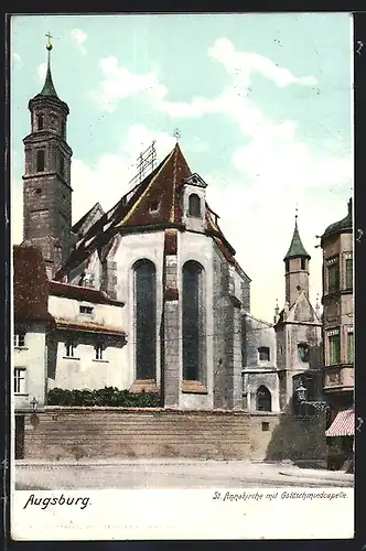 AK Augsburg, St. Annakirche mit Goldschmiedcapelle