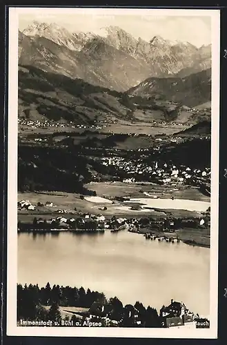 AK Immenstadt, Panorama v. Bühl a. Alpsee