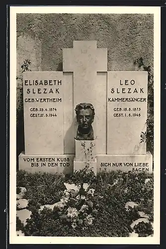 AK Rottach-Egern am Tegernsee, Slezak-Grab