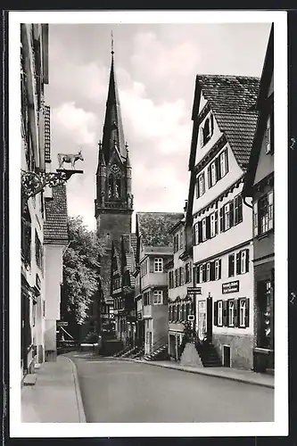 AK Calw im Schwarzwald, Altburgerstrasse mit Gasthaus und Bäckerei