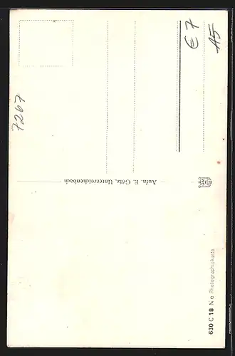 AK Unterreichenbach i. Schwarzwald, an der Eisenbahnbrücke, Stadtpanorama