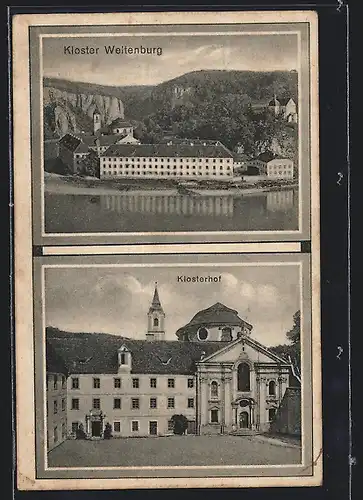 AK Kelheim, Kloster Weltenburg, Klosterhof