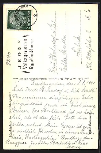 AK Berchtesgaden, Marktplatz