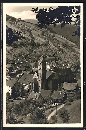 AK Alpirsbach, Ortsansicht mit 1000jährigen Kloster