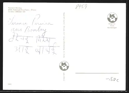 AK Halblech-Trauchgau, Pension Breitag