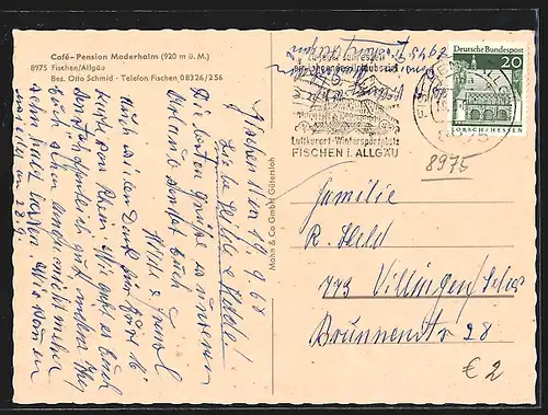 AK Fischen, Café-Pension Maderhalm